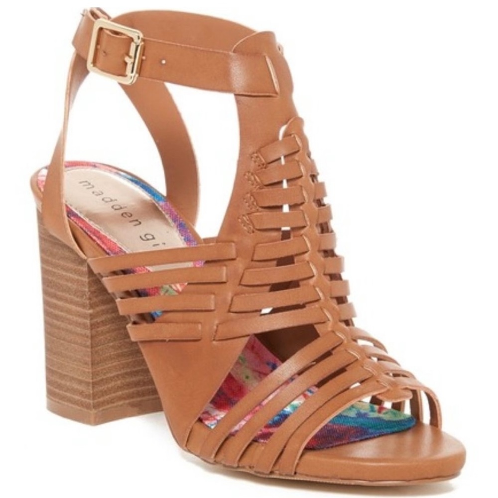 MADDEN GIRL BLOCK HEEL REMIE CAGE SANDAL